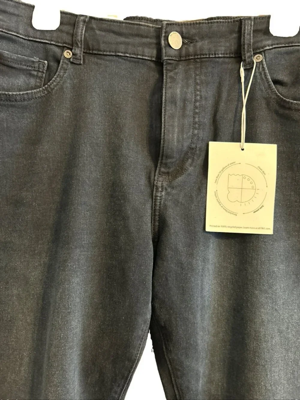DL1961 Ultimate Russell Slim Straight Jeans Tahoe Dark Wash Blue Men's 36x30